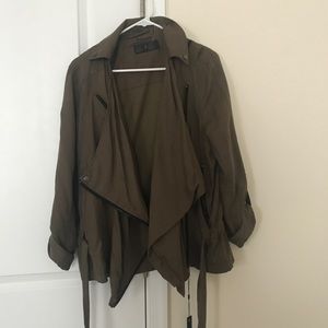 Stylish Navy Green Military Inspired Jacket.